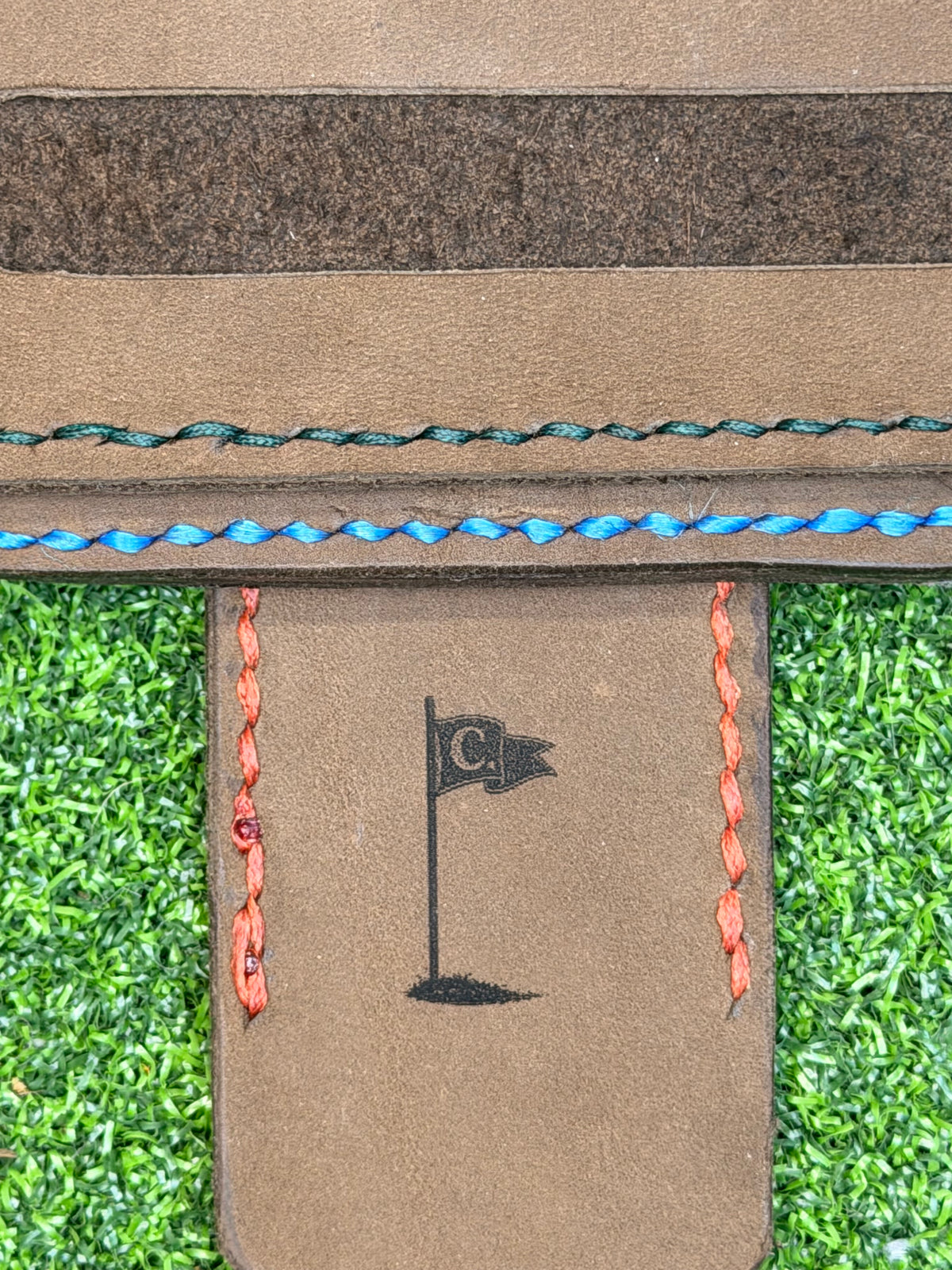 Handcrafted Leather Alignment Stick Cover – Windowed Design