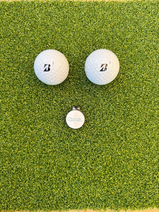 Clutch Golf Company Ball Marker w Hat Clip x Clutch.