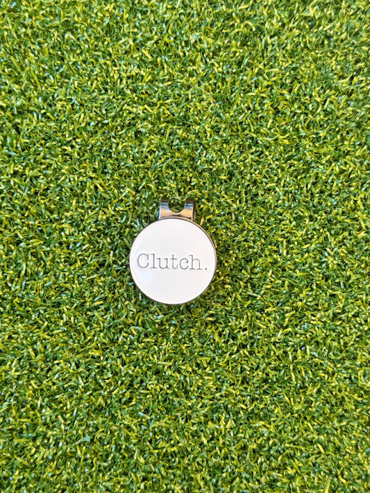 Clutch Golf Company Ball Marker w Hat Clip x Clutch.